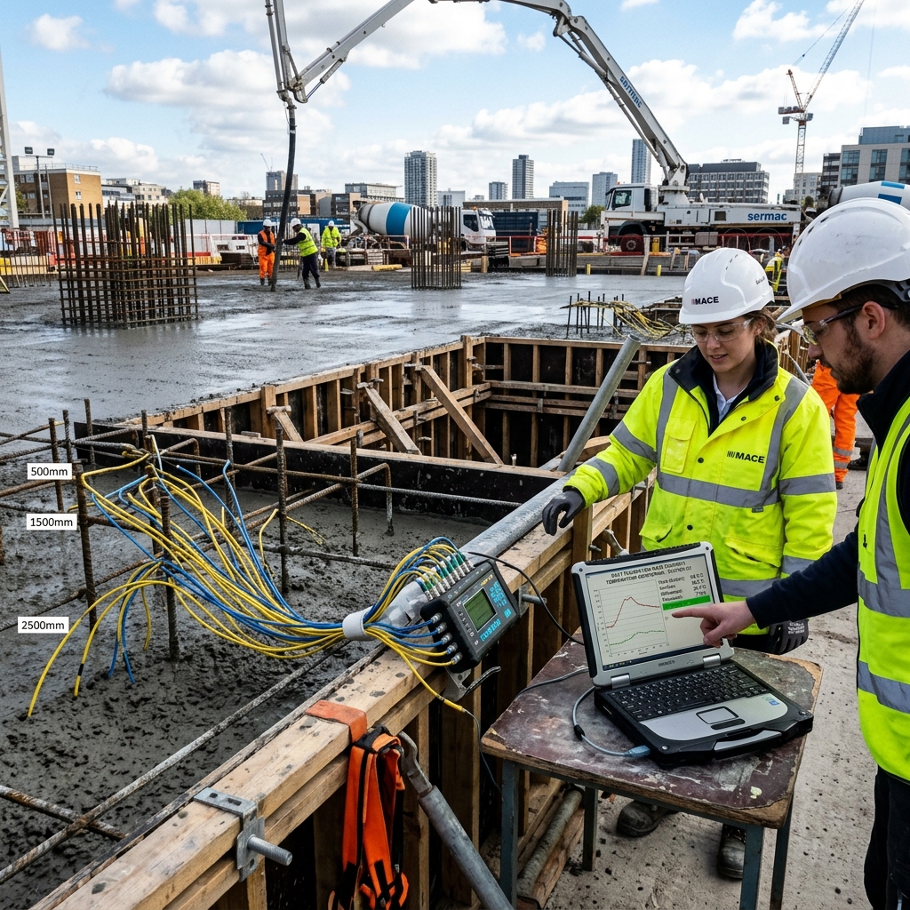 Mass Concrete Temperature Monitoring